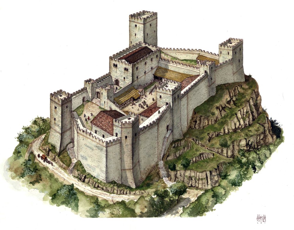 canossa vára modell